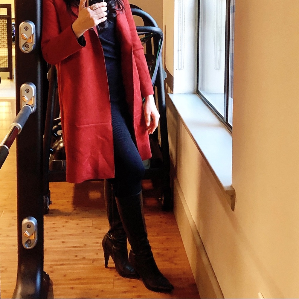 Black Saks Fifth Ave leather boots